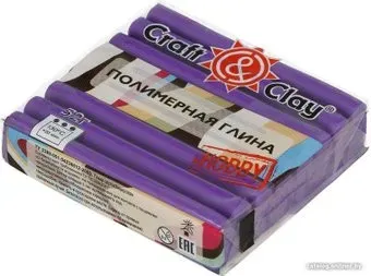 Craft&Clay полимерная глина CCH (52 г, 1015 фиолетовая пастель)