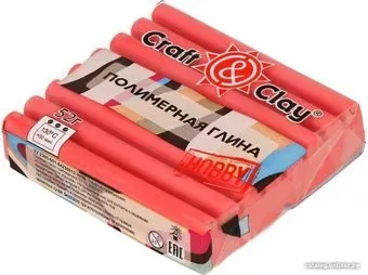 Craft&Clay полимерная глина CCH (52 г, 1010 розовая)