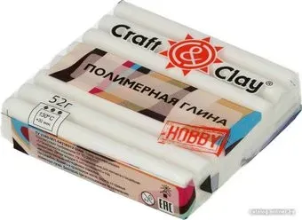 Craft&Clay полимерная глина CCH (52 г, 1001 белая)