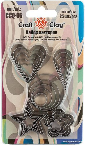 Craft&Clay набор каттеров CCQ-06
