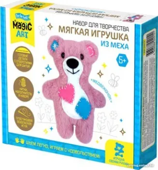 Десятое королевство Мягкая игрушка из меха. Медвежонок 04915