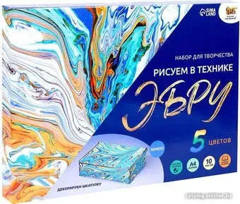 Школа талантов Рисуем в технике Эбру + шкатулка 5045045