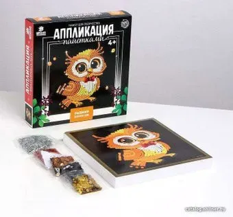 Школа талантов Аппликация пайетками Совушка 5129723