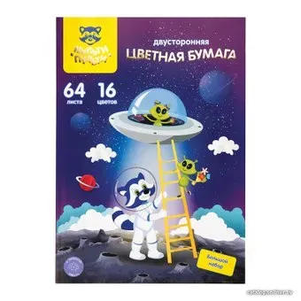 Мульти-пульти Енот в космосе БЦг64-16дв_38557 (16 цв/64 л)