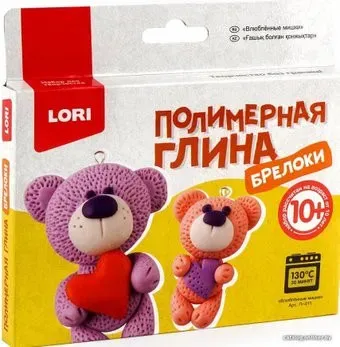 Lori Полимерная глина. Брелоки Влюбленные мишки Пг-011