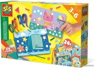 SES Creative Учусь клеить и распознавать формы 14632