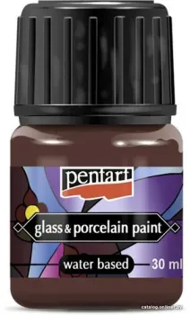 Pentart Glass&Porcelain 30 мл (коричневый)