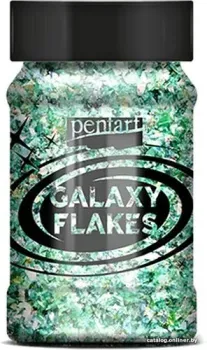 Pentart Galaxy Flakes 15 г (зеленый Сатурн)