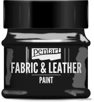 Pentart Fabric & Leather paint 50 мл (черный)