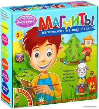 Bondibon Магниты из шар-папье. Овечка и елочка ВВ1217
