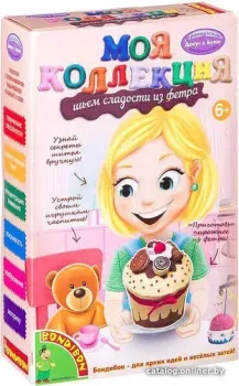 Bondibon Шьем сладости из фетра. Пирожное Шоколад ВВ1236
