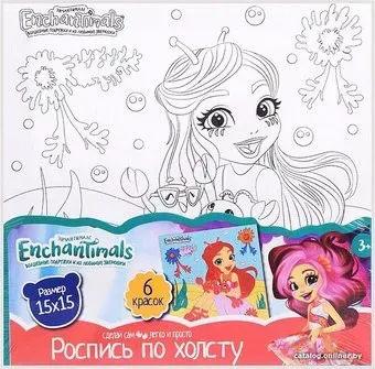 MultiArt Энчантималс. Роспись по холсту 100CANV15X15-EN