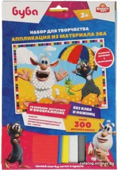 MultiArt Буба. Аппликация. Мягкая мозаика 100-AMP-BU2