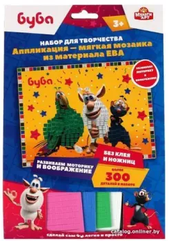 MultiArt Буба. Аппликация. Мягкая мозаика 100-AMP-BU3