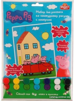 MultiArt Свинка Пеппа 100CANV17X23-PP1