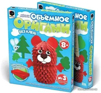 Фантазер Объемное оригами. Медведь 956003