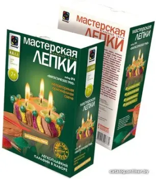 Фантазер Мастерская лепки глиняная свеча Фантастическое трио 217024