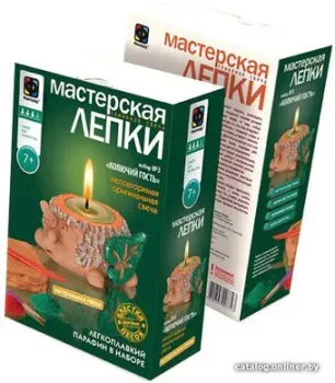 Фантазер Мастерская лепки глиняная свеча Колючий гость 217023