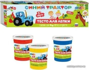 MultiArt Тесто Синий трактор PD3-STR