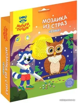 Мульти-пульти Мозаика из страз. Сова DM_37182