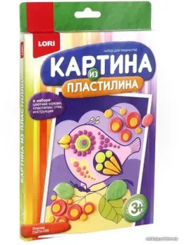 Lori Картина из пластилина. Птичка Пз/Пл-008