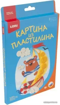 Lori Картина из пластилина. Мишка моряк Пз/Пл-011