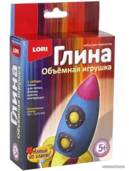 Lori Игрушка объемная из глины Космическая ракета Пз/Гл-004