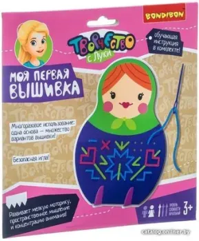 Bondibon Моя первая вышивка. Матрешка ВВ4228