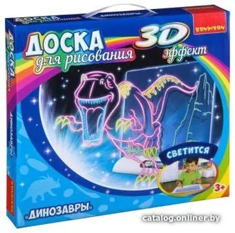 Bondibon Доска для рисования с 3D. Динозавры ВВ3114