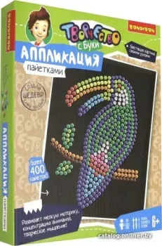 Bondibon Аппликация пайетками. Тукан ВВ3815