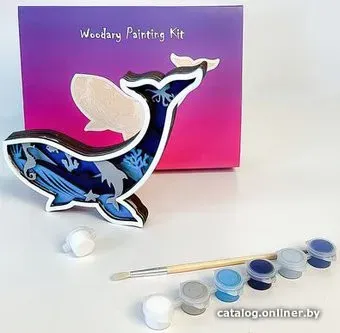 Woodary 3D Кит из дерева 3208