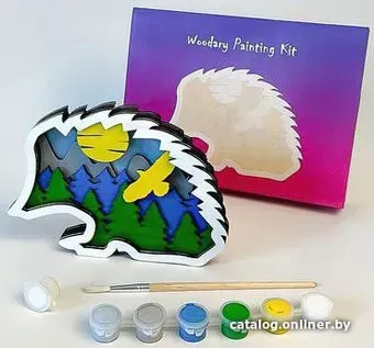 Woodary 3D Ежик из дерева 3207