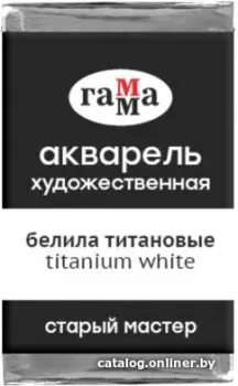 Гамма Старый Мастер 009 200521009 (белила титановые, кювета)