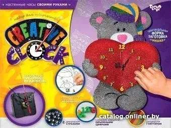 Danko Toys Creative Clock. Мишка CC-01-03