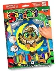 Danko Toys Sand Art Фреска из песка. Сова SA-01-03