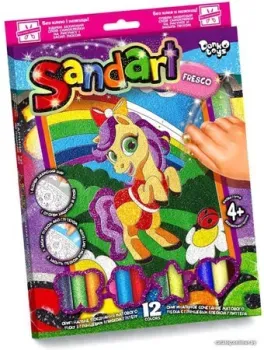 Danko Toys Sand Art Фреска из песка. Принцесса Пони SA-02-08