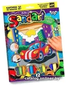 Danko Toys Sand Art Фреска из песка. Машинка SA-01-01
