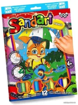 Danko Toys Sand Art Фреска из песка. Котенок SA-02-04