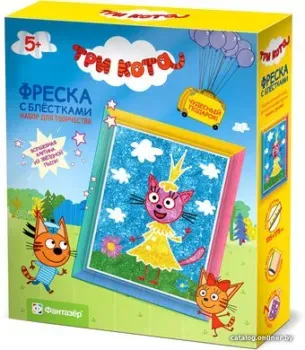 Фантазер Три кота. Фреска с блестками - Лапочка FN-405102