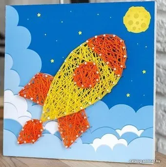String Art Ракета П003