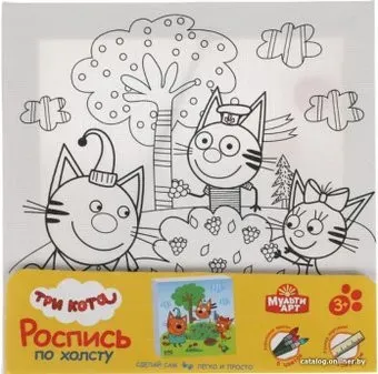 MultiArt Три Кота 100CANV15X15-TC3