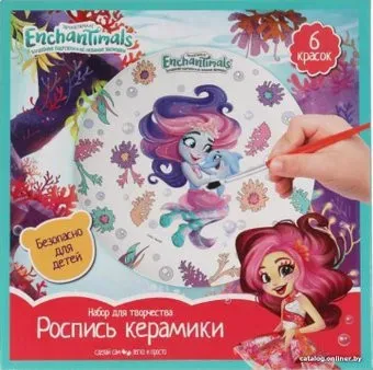 MultiArt Тарелка для росписи Энчантималс PLATE-ENC