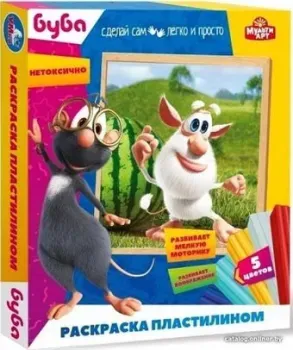 MultiArt Раскраска пластилином Буба MODCLAYART-BUBA