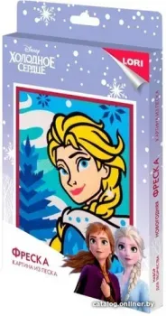 Lori Фреска. Новогодняя картина из песка. Эльза Кпд-027