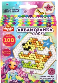 MultiArt Аквамозаика Собачка 100-AQUAMOS-10