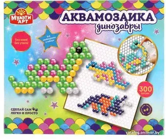 MultiArt Аквамозаика Динозавры ABMA300-12