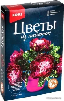Lori Цветы из пайеток. Пионы Цв-020