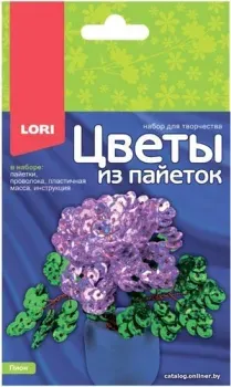 Lori Цветы из пайеток. Пион Цв-033