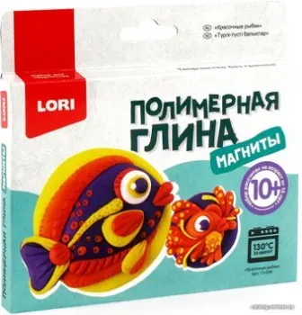 Lori Полимерная глина. Магниты Красочные рыбки Пг-006