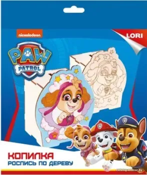 Lori Роспись по дереву. Копилка. Щенячий патруль Скай Фнс-006